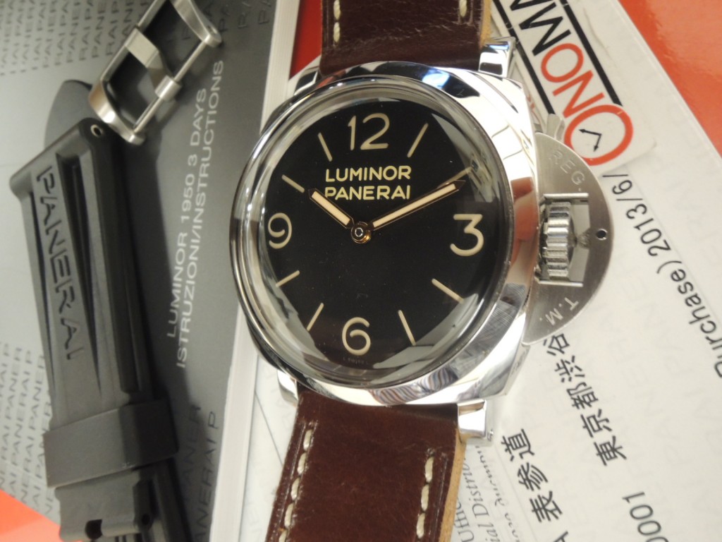 【超美品】PANERAI パネライ　尾錠付き純正ラバーベルト