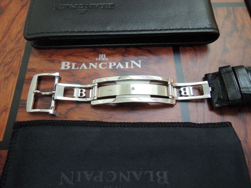 ブランパン　BLANCPAIN　純正　Dバックル用アリゲーターベルト 16/18