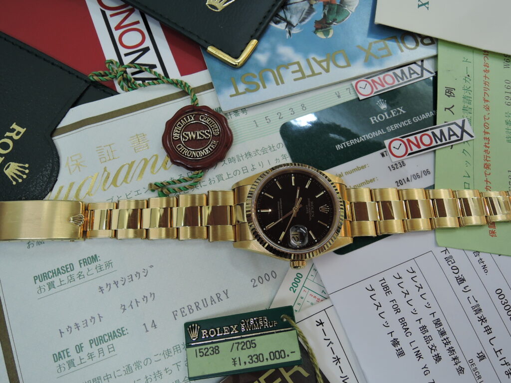 季節のおすすめ商品 ロレックス デイトジャスト 説明書 2冊 ゴールド